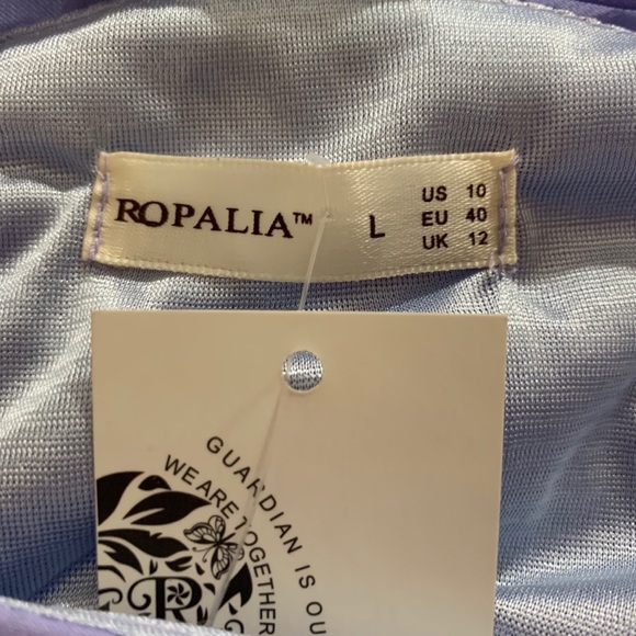 NWT ROPALIA Lavender One Shoulder Dress - Picture 5 of 5